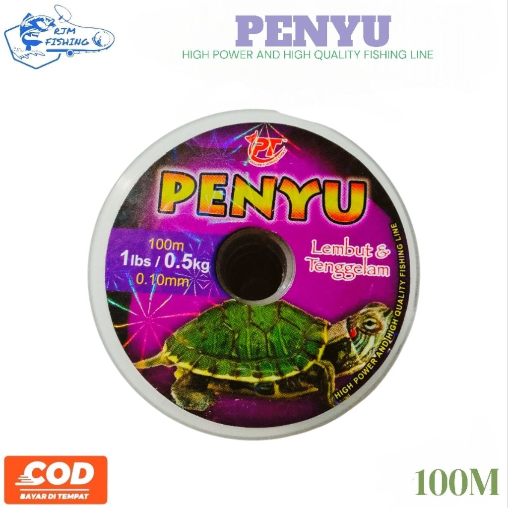 RF00207 Senar Pancing Penyu Original Warna Merah Lembut&Tenggelam 0.10mm, 1lbs/0.5kg,100m