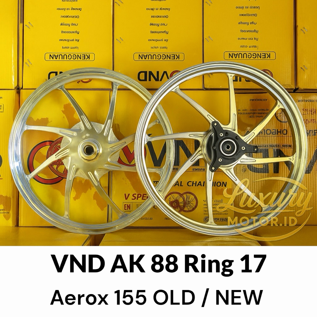 Velg VND AK 88 Ring 17 & 14 Yamaha Aerox 155 New/Old Velg Palang 8 Jari jari uk 160/160