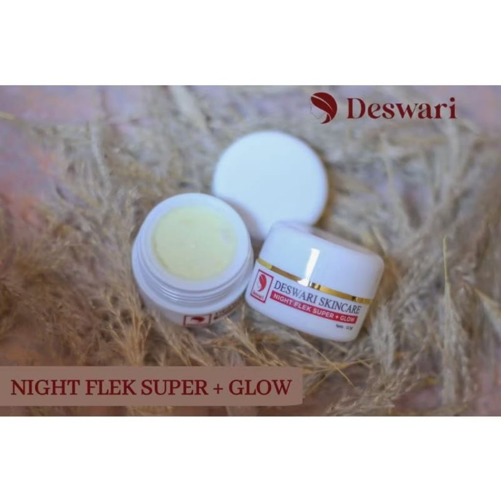 Night flek Deswari skincare/cream malam flek& glow Deswari skincare