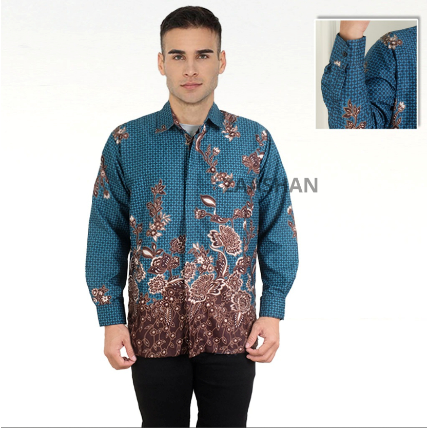 ZAASHAN BATIK KEMEJA PRIA // KEMEJA BATIK PRIA LENGAN PENDEK MOTIF KATUN TERBARU // BATIK KATUN  ADE