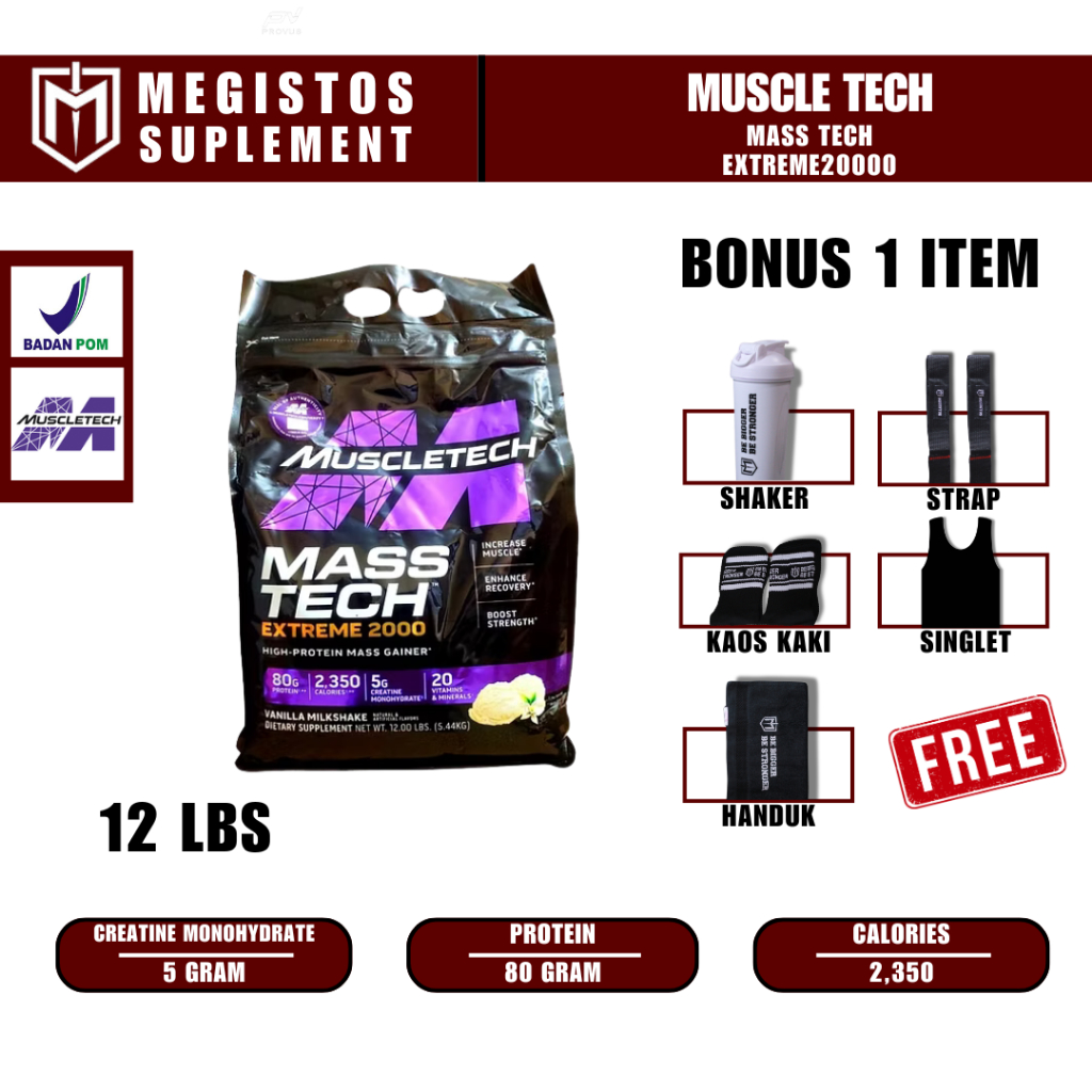 Muscletech Mass Tech Extreme 2000 12 lbs