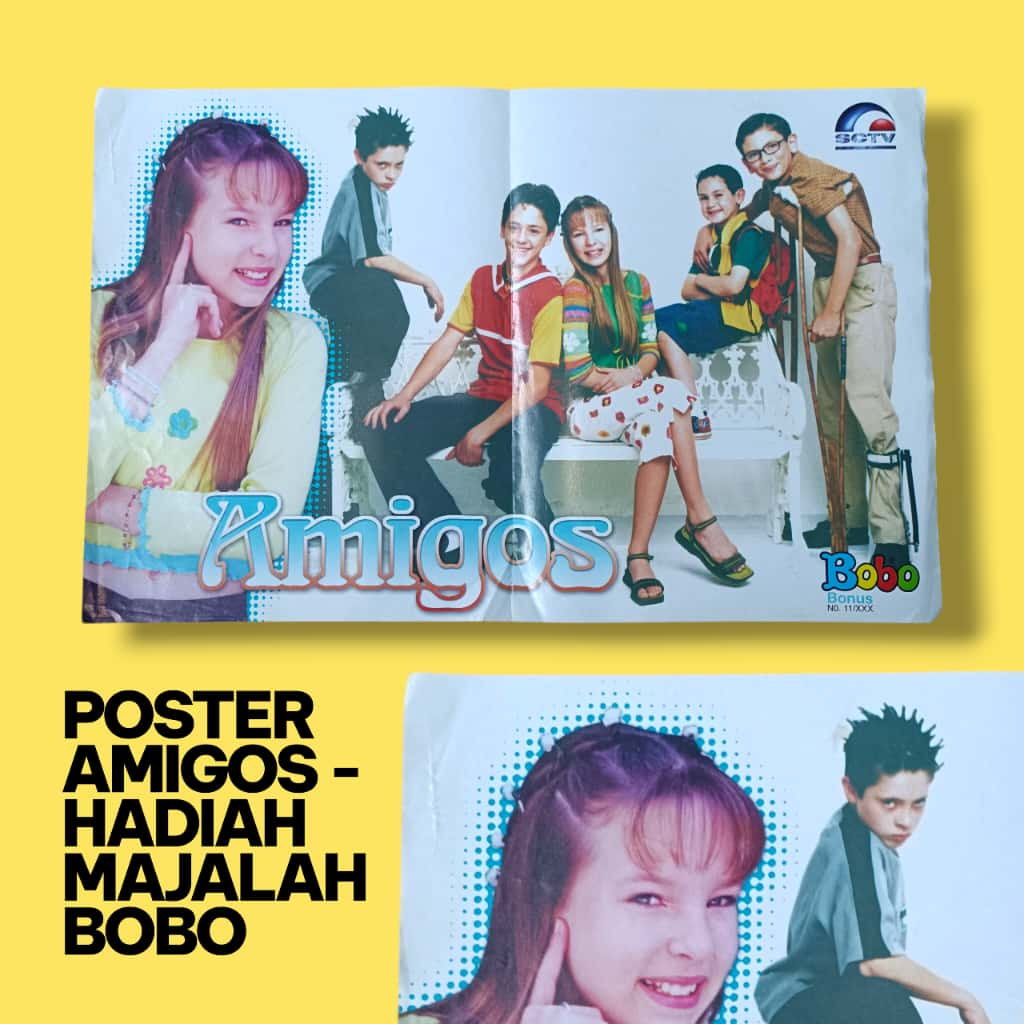 Poster Majalah Bobo Jadul - Poster Amigos - Poster Vintage - Original Poster - Dekorasi Dinding