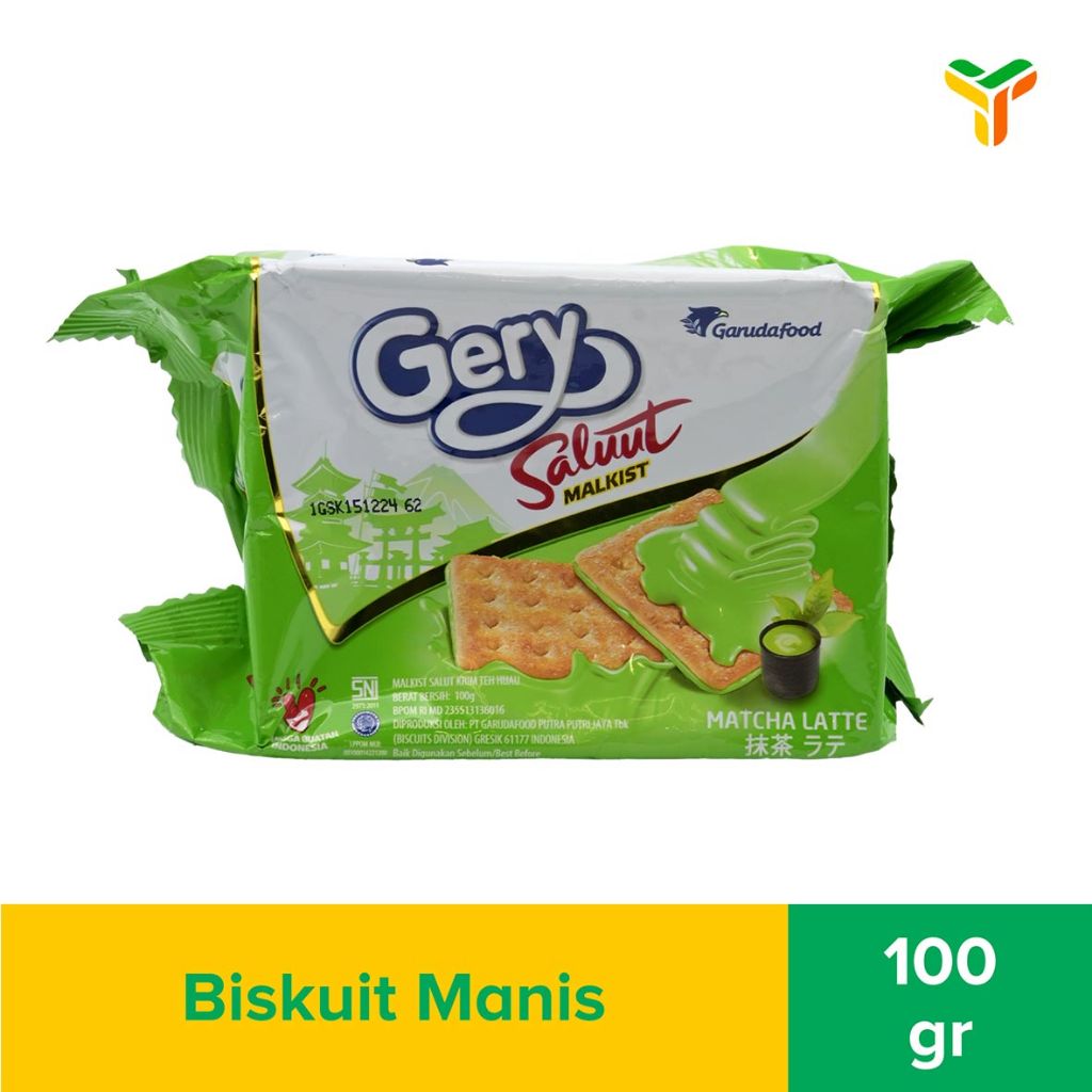Gery Salut Malkist Matcha Latte 110 Gram