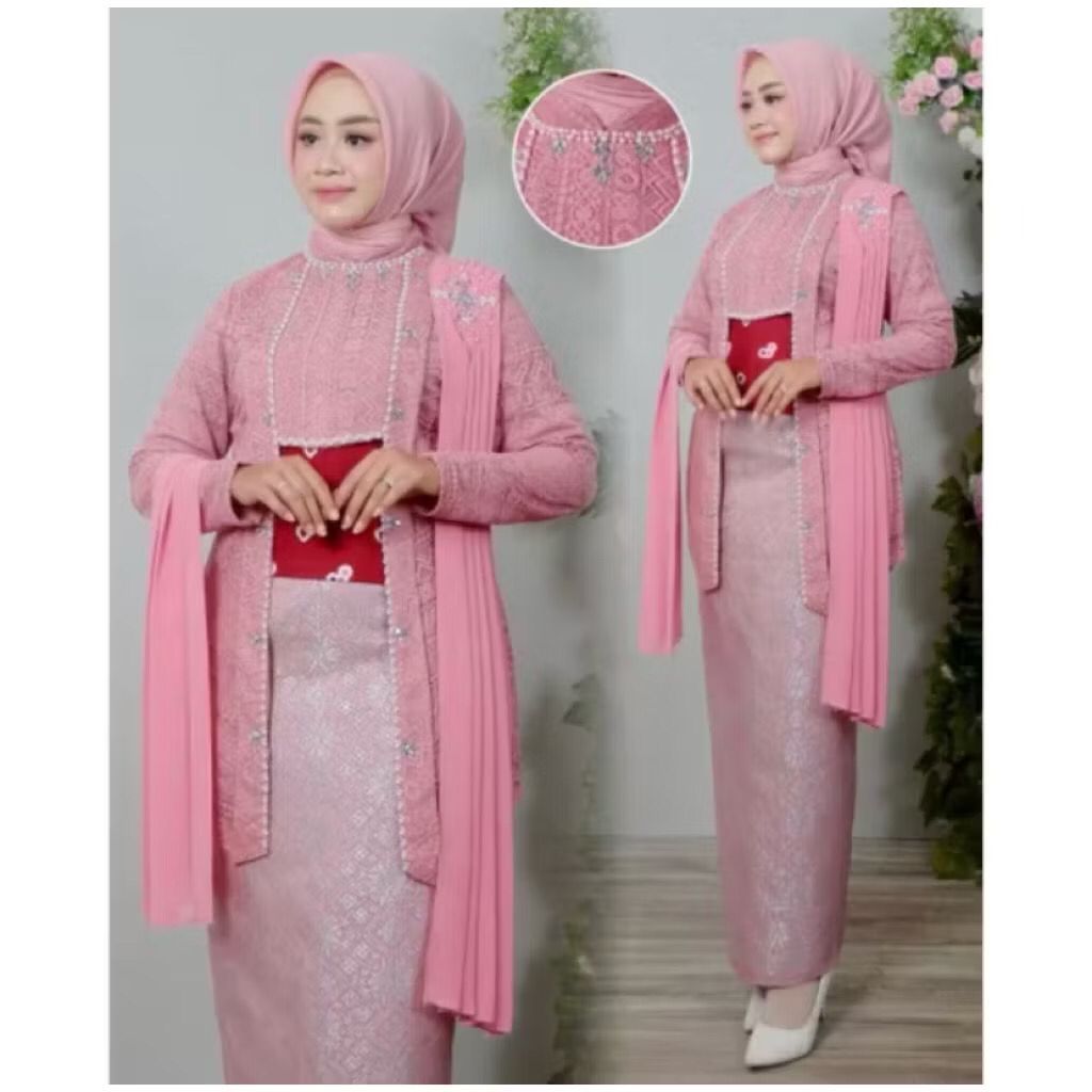 Kebaya Kutubaru Modern / Kebaya Brokat Mewah Premium / Atasan Kebaya Pesta