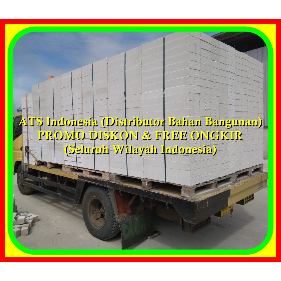JAWA TENGAH - BATA RINGAN HEBEL 10 CM GRATIS ONGKIR / HEBEL 10 CM 1 KUBIK / BATA RINGAN 1 KUBIK