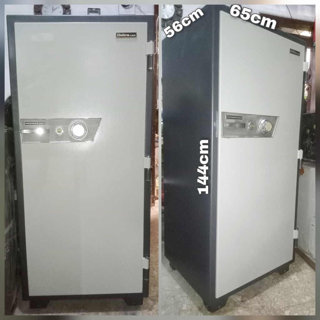 Second Brankas Tahan Api Merk Delica T.144cm Brankas Dokumen Brankas Perhiasan
