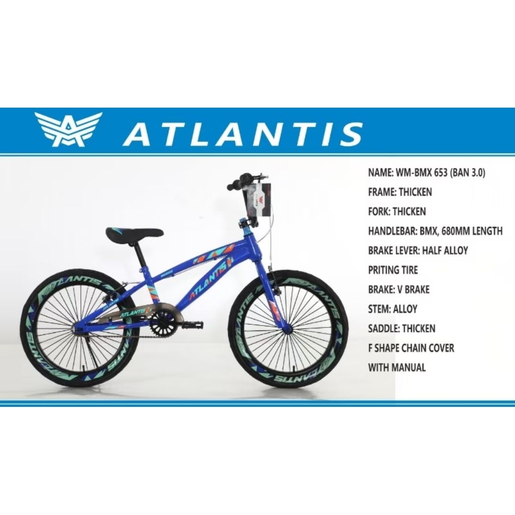 sepeda bmx 20x3.0 atlantis