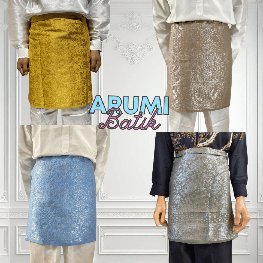 KAIN SONGKET MELAYU PREMIUM / KAIN SONGKET PRIA / SONGKET MELAYU SET SONGKET WANITA + SELENDANG