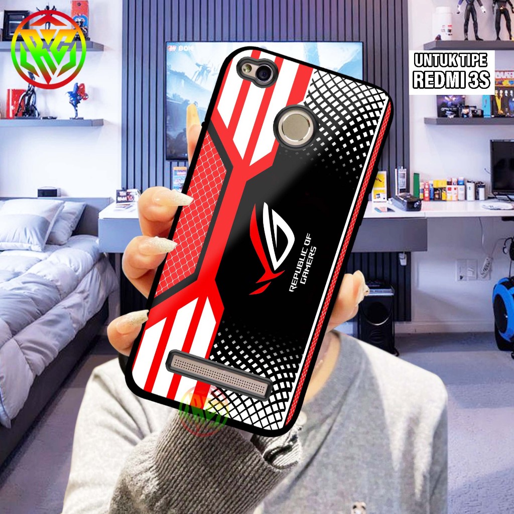 Case Xiaomi Redmi 3S - Motif Terbaru Hardcase Glass Kilau New Case Glossy casing Hp Xiaomi Redmi 3S 