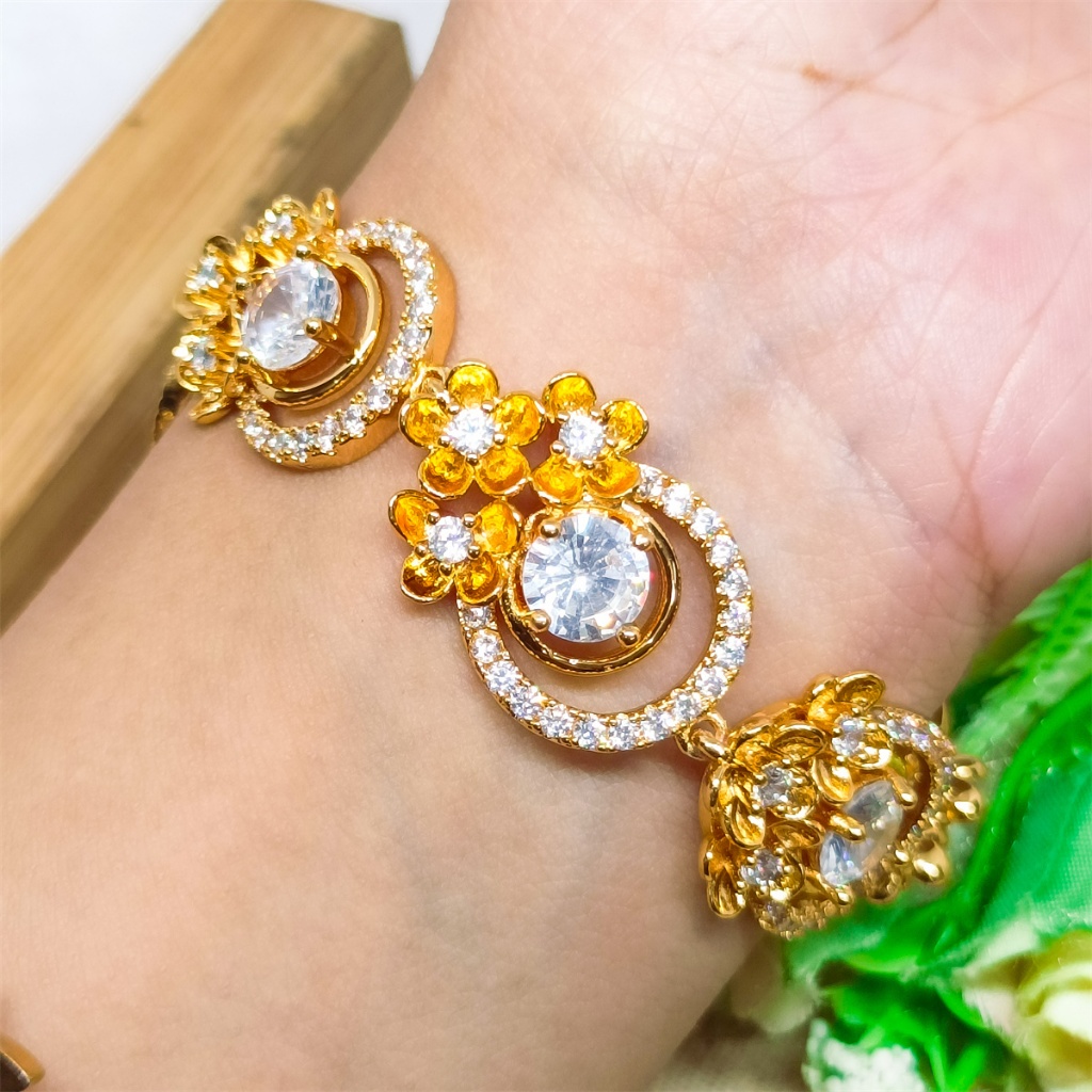 Gelang Kendari Dubai India Xuping Ori Gelang Dewasa Plat Balok Bahan Premium Terbaru Import Perhiasa