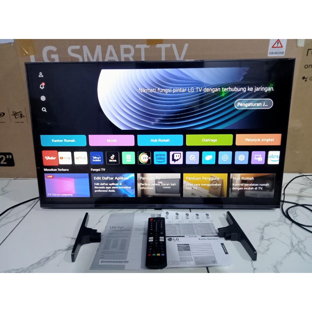 TV LED LG 32 Inch HD SMART TV Youtube Wifi Netflix Bluetooht HDMI USB DVBT-T2 Kondisi bekas 3975F