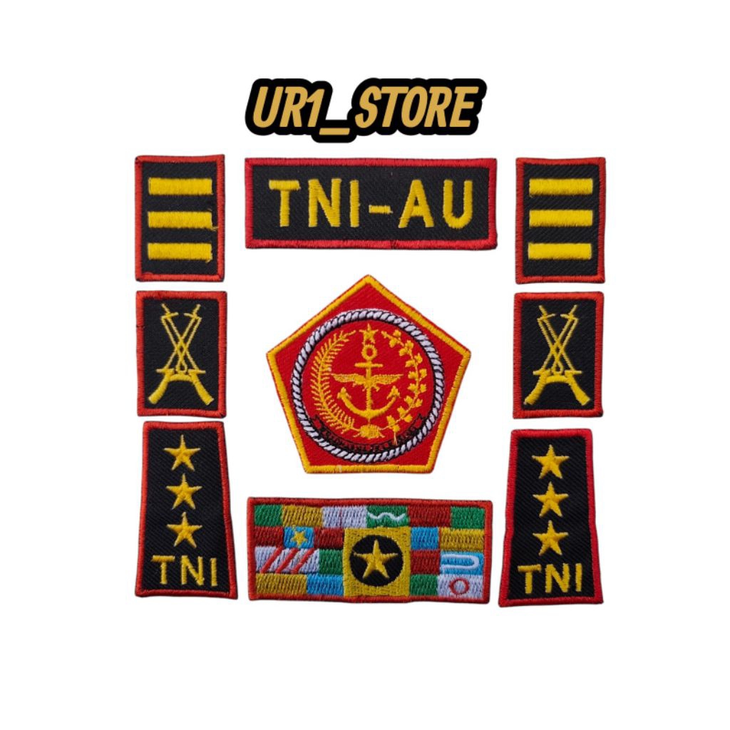 BORDIR TNI ANGKATAN UDARA, ATRIBUT SERAGAM PROFESI ANAK