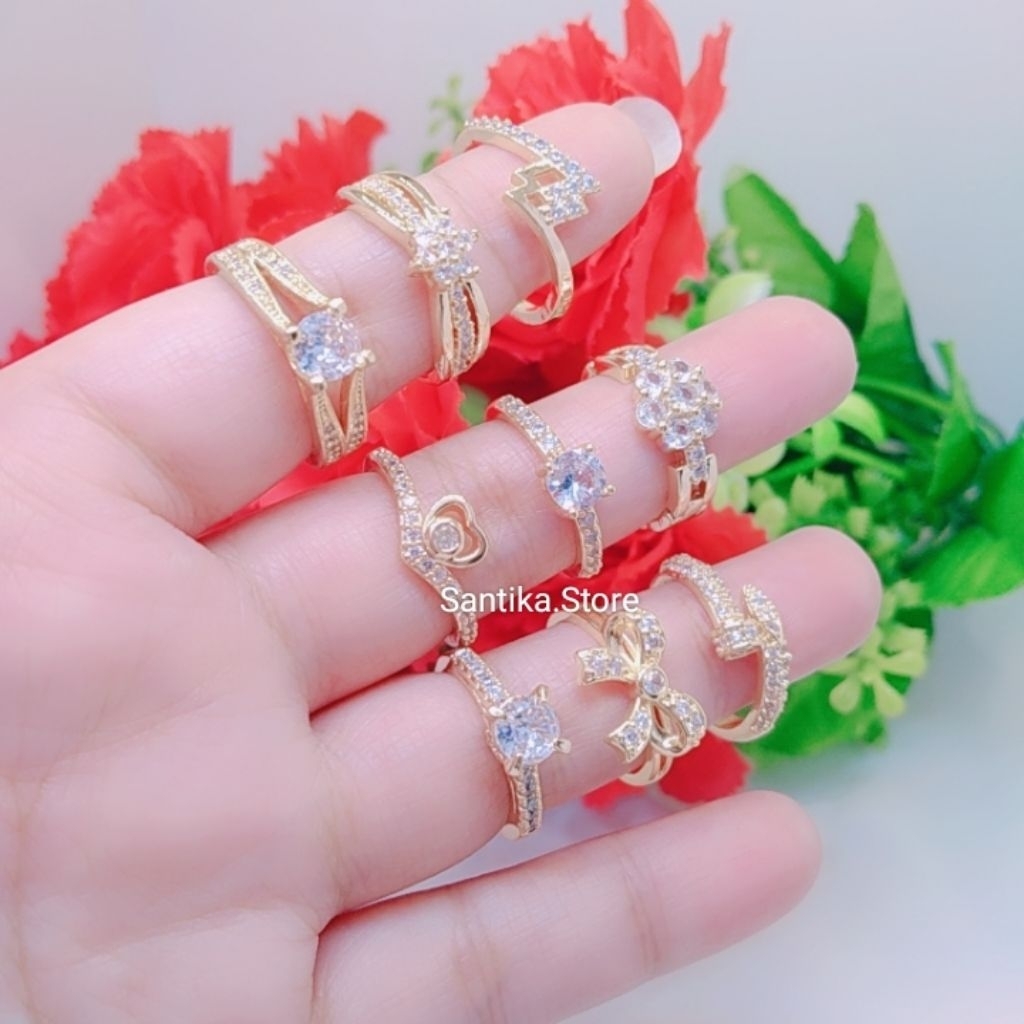 Cincin Wanita Titanium Xuping Perhiasan Aksesoris Termurah