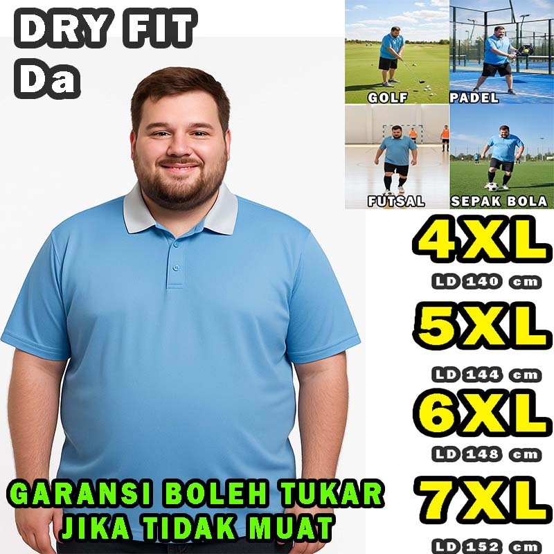 kaos baju olahraga dry fit drifit bola futsal padel golf tennis running badminton jersey gym polo t 