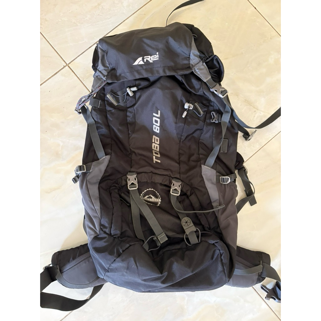Tas gunung / Carrier Rei Lamandu 80L + raincover
