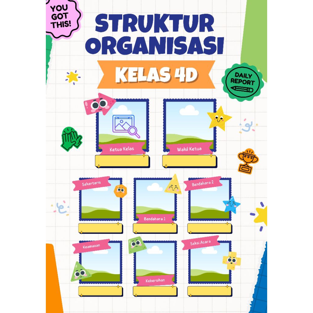 Struktur Organisasi Kelas (Free Nama Kelas)