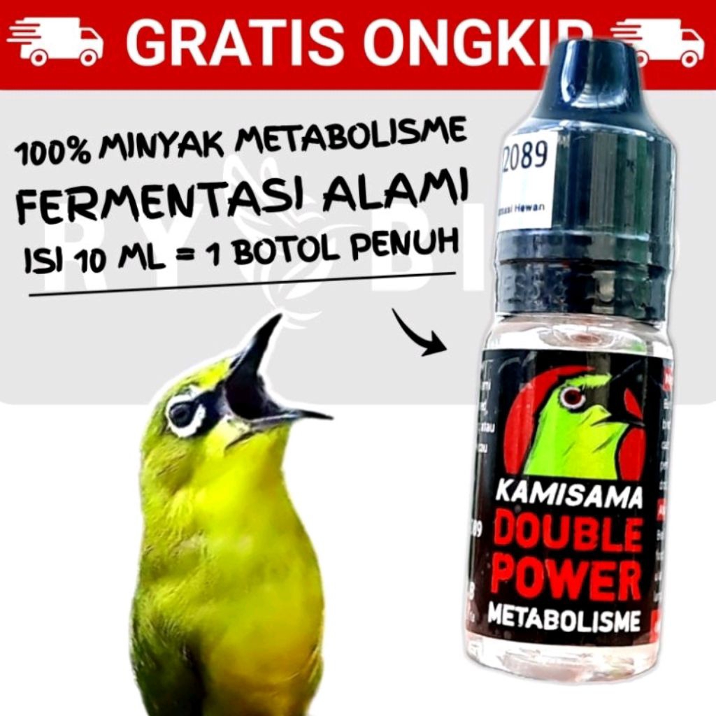 Kamisama Metabolisme OIL 10ML Minyak Fermentasi Metabolis Vitamin Penggacor Burung Vitamin Penggacor