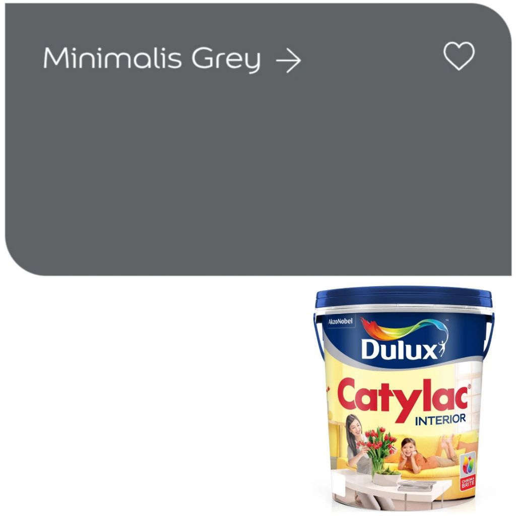 Dulux Catylac RM Interior 5KG Minimalis Grey 40412 Cat Tembok Dulux Cat Dinding Dulux