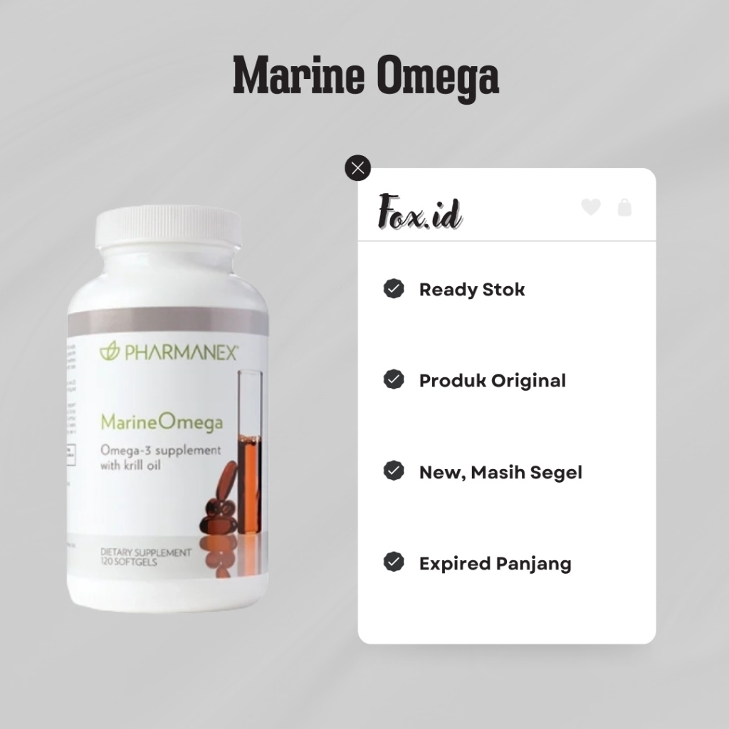 Suplemen Marine Omega 120 Kapsul Original