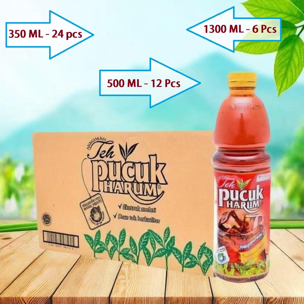 Teh Pucuk Harum 1300ml Karton 500ml 350ml 250ml / Dus
