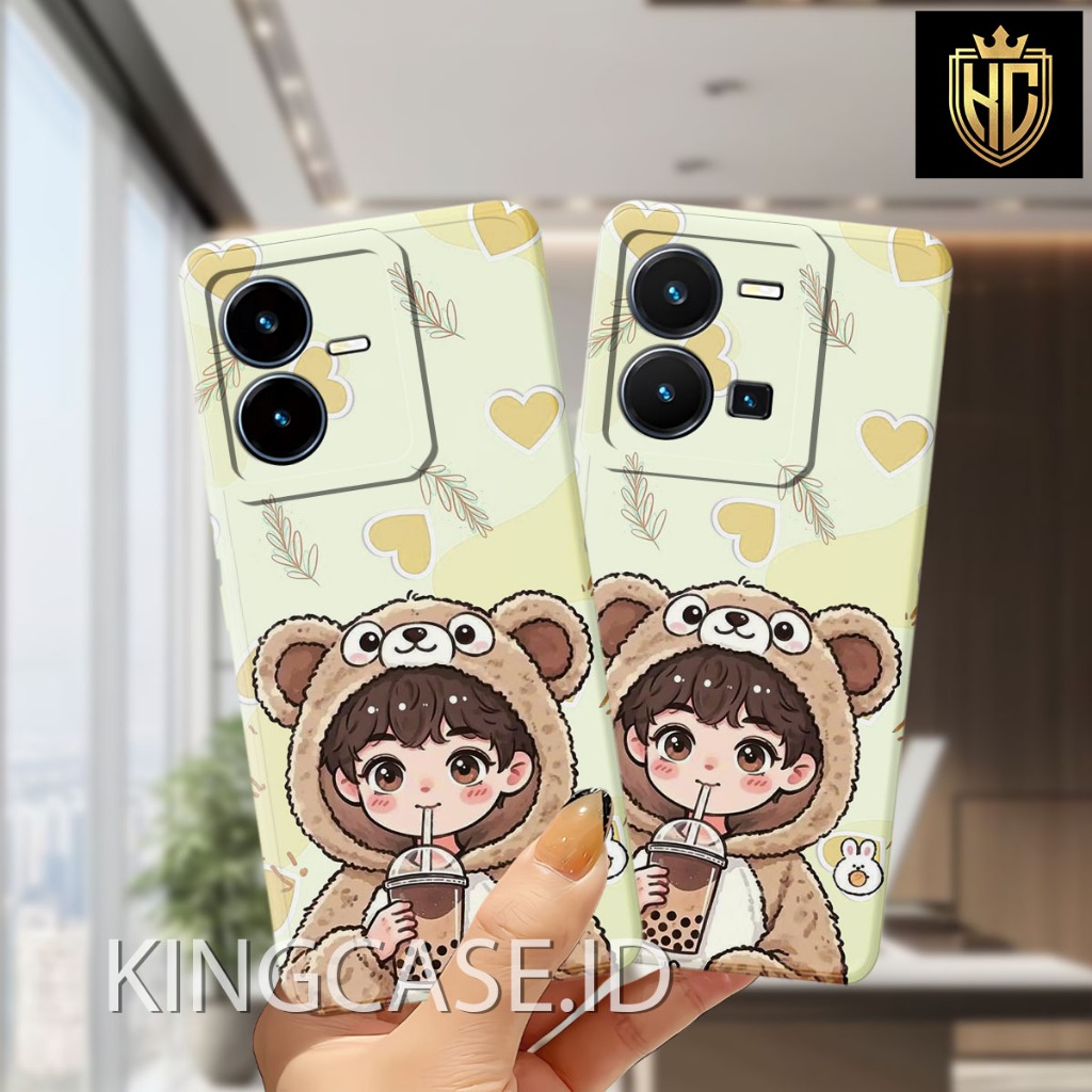 Case Vivo Y22 New - Vivo Y22s - Vivo Y16 - Vivo Y17s Case Softcase Macaron Protect Camera Kesing Hp 