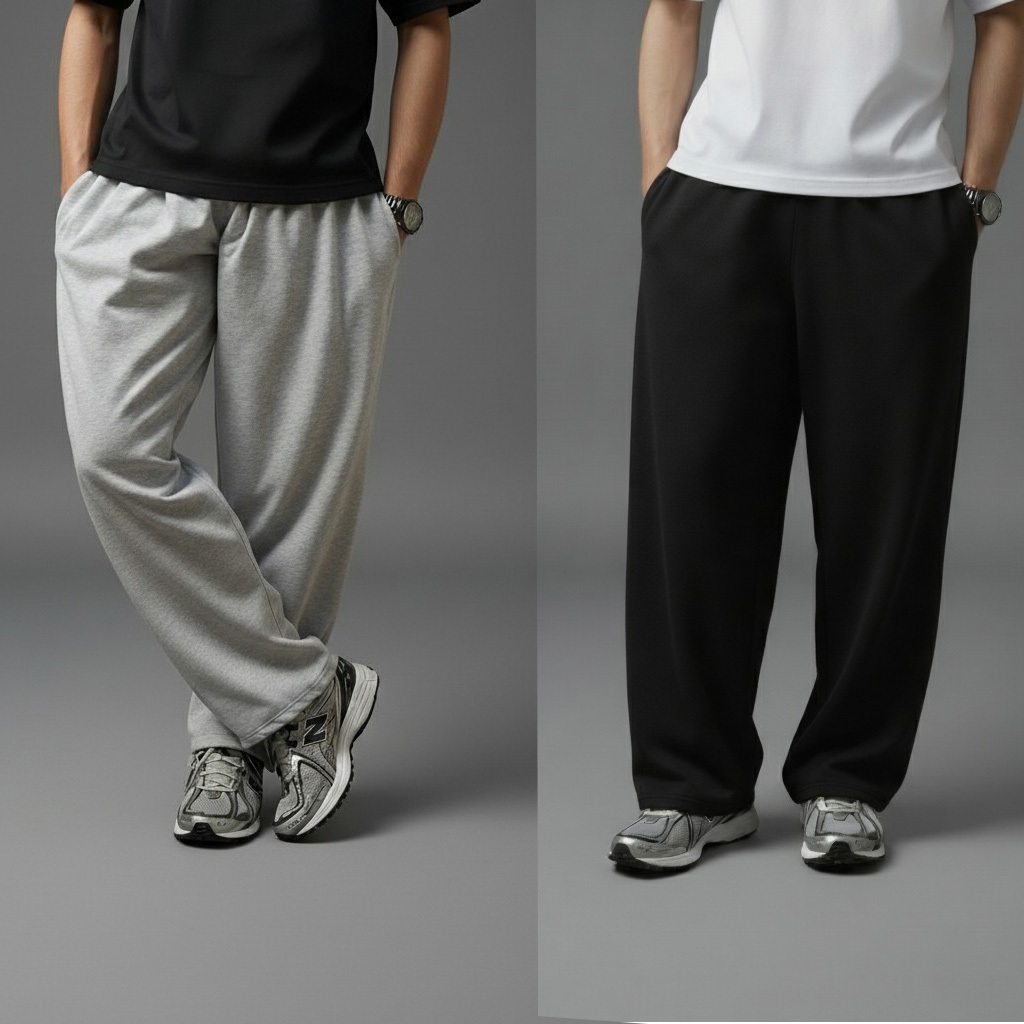 Sweatpants Baggy Fit Celana Panjang Pria Loose pants Casual Style Korea