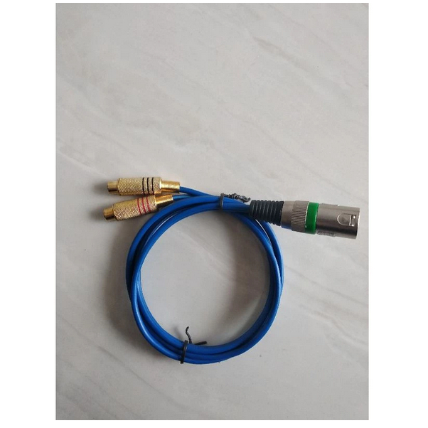 Kabel kitani 1 XLR Male Stereo to 2 RCA Female