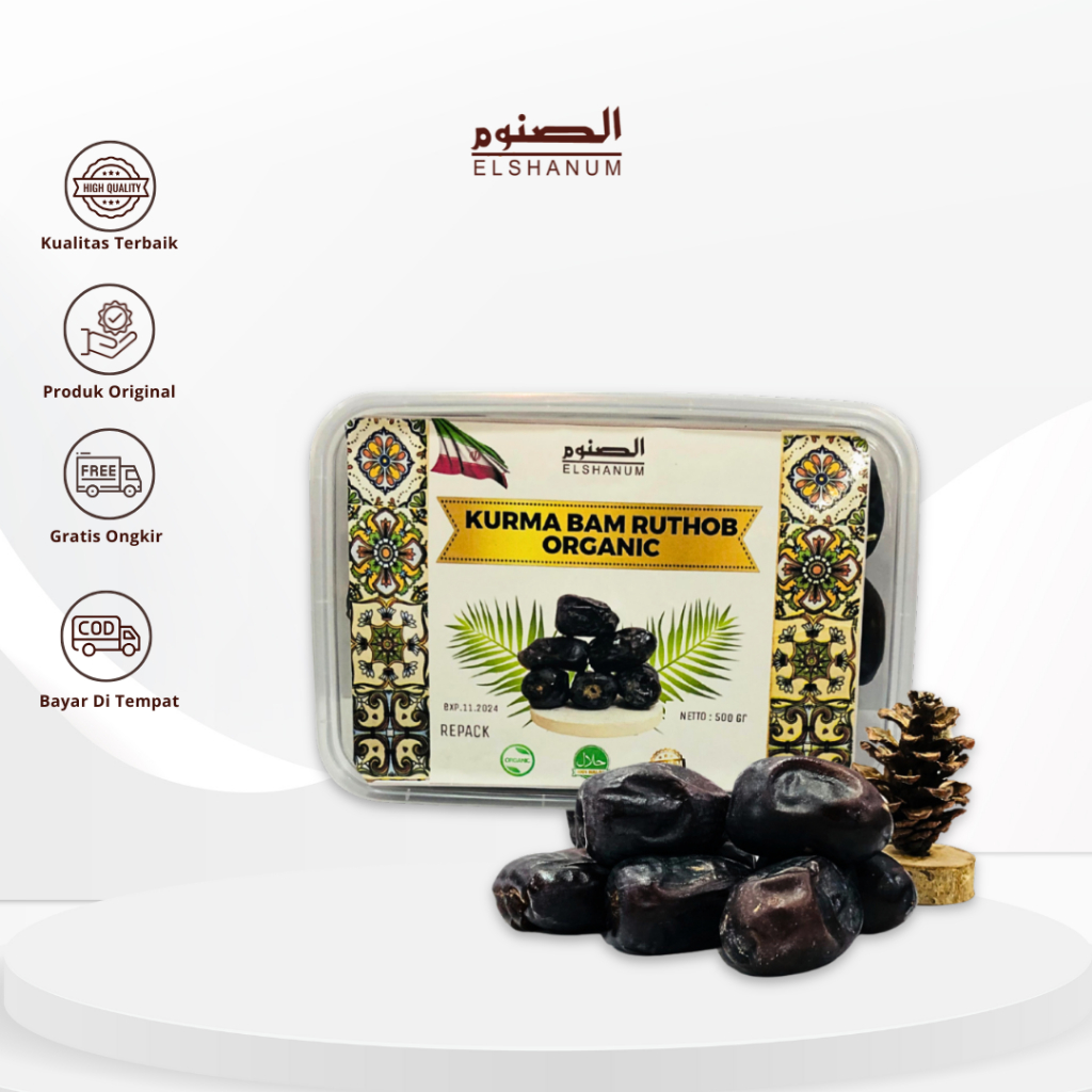 KURMA BAM RUTHOB 500GRAM / Kurma Bam Barari / Kurma Rutob / Kurma Bam Madinah / Kurma Bam Original a
