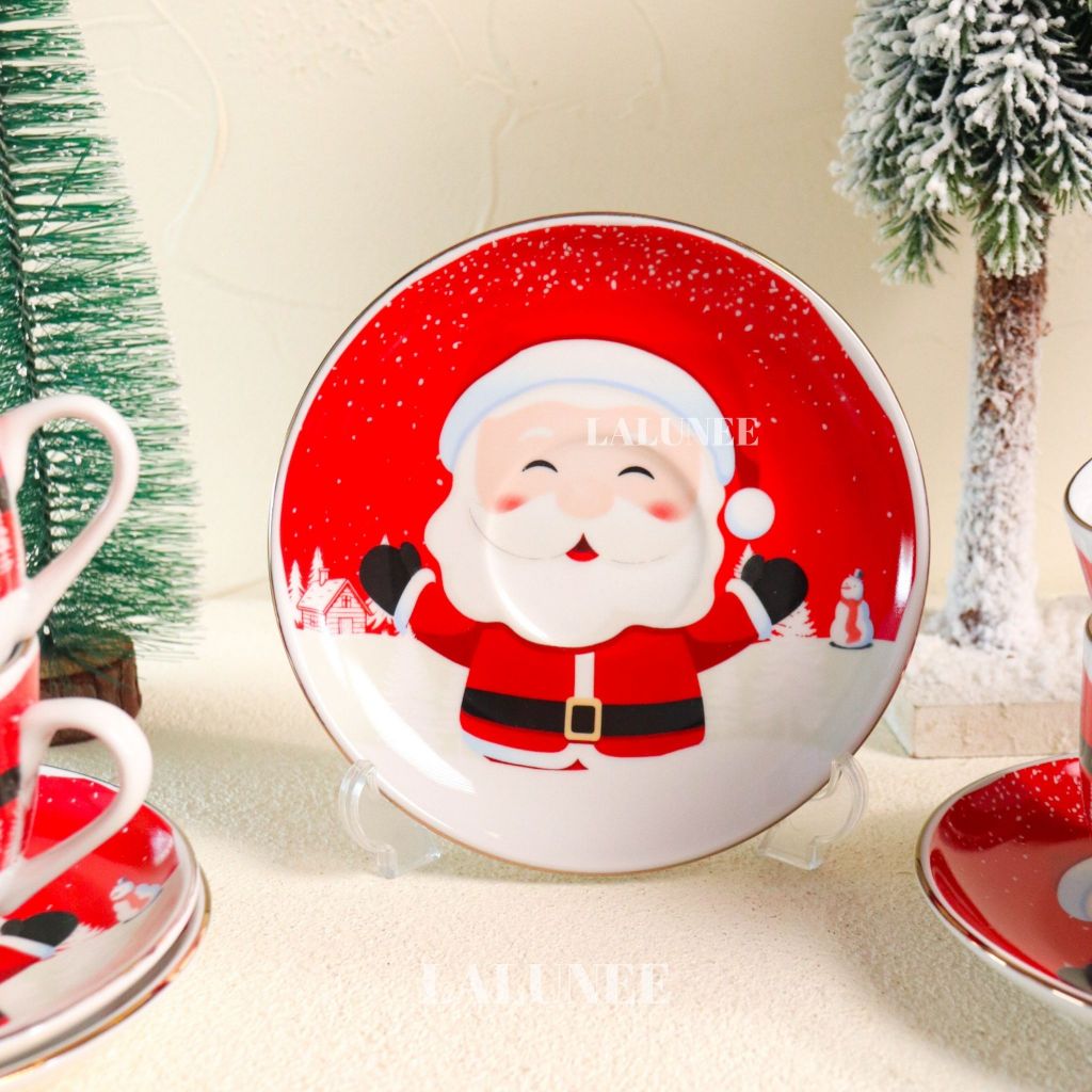 Parsel Tas Anyaman Natal Unik Hampers Natal Isi Cangkir Set Set Cangkir Piring Natal Hampers