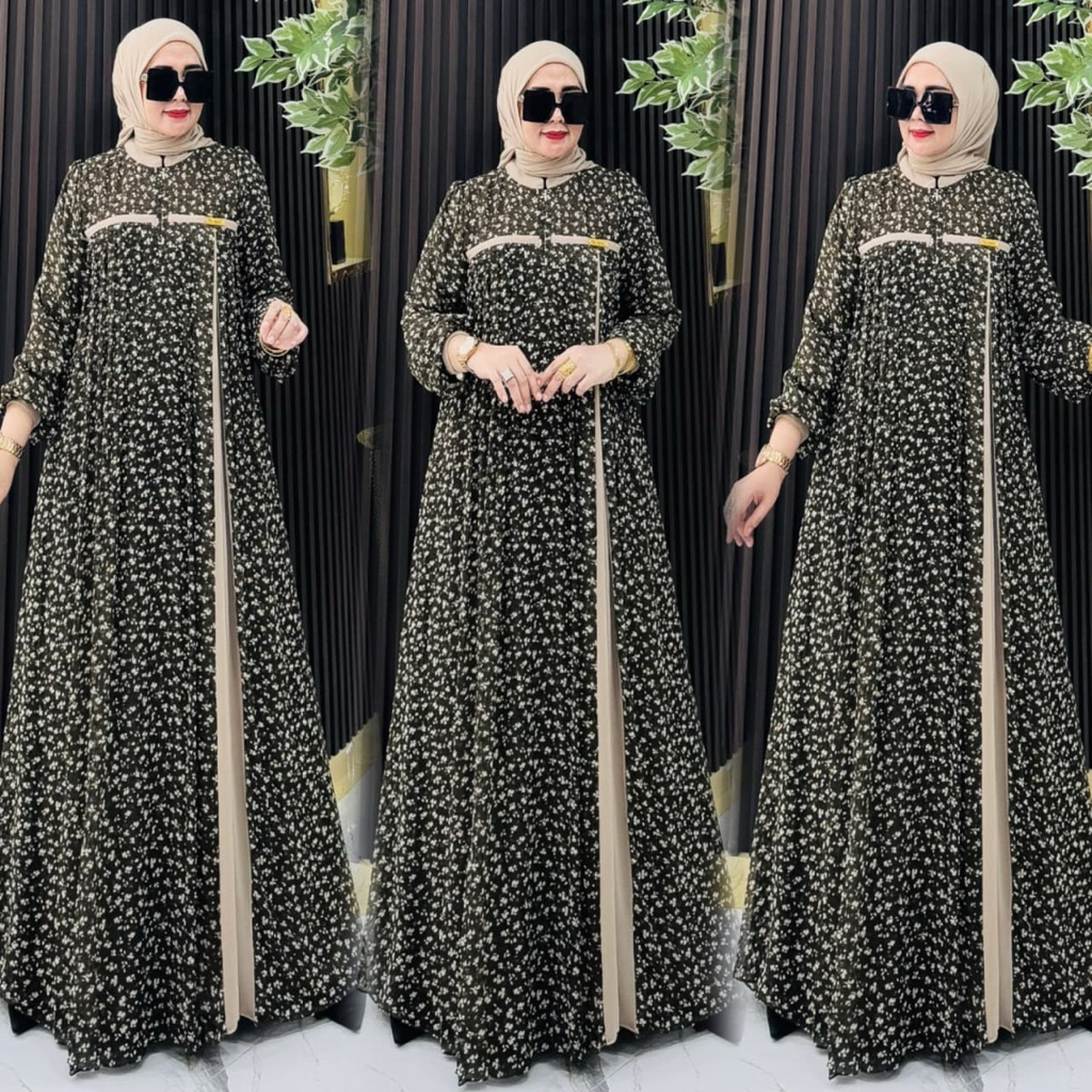 Kameela Set Hijab - Gamis Ceruty Set Hijab - Gamis Elislabel