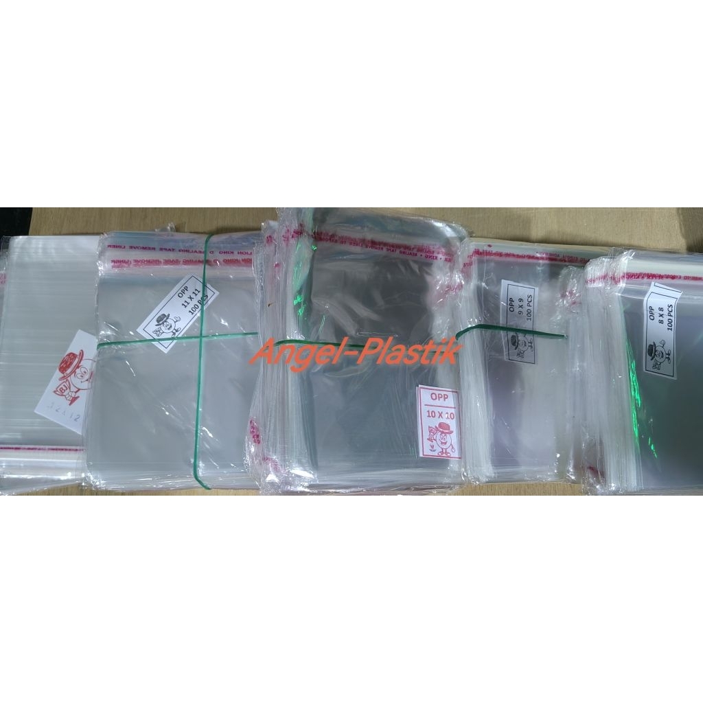 Plastik Opp Bening Lem 11x11 Tebal 100 Lembar