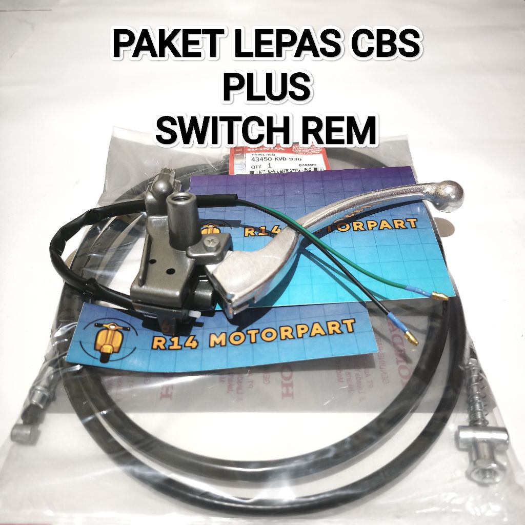 PAKET LEPAS CBS + SWITCH REM SCOOPY BEAT ESP VARIO 110 LED F2 ESP BEAT STREET BEAT POP ESP VARIO 125
