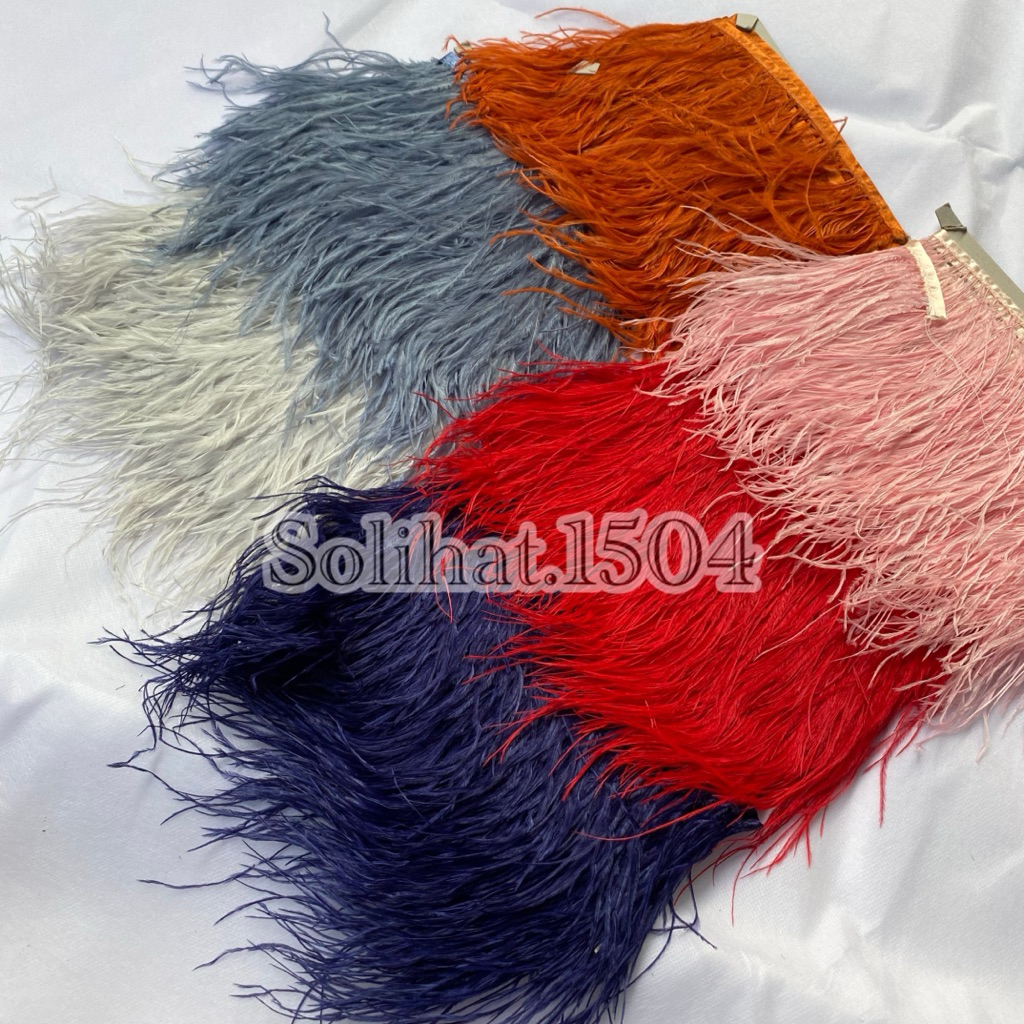 [50cm] Bulu ostrich panjang premium/bulu hiasan