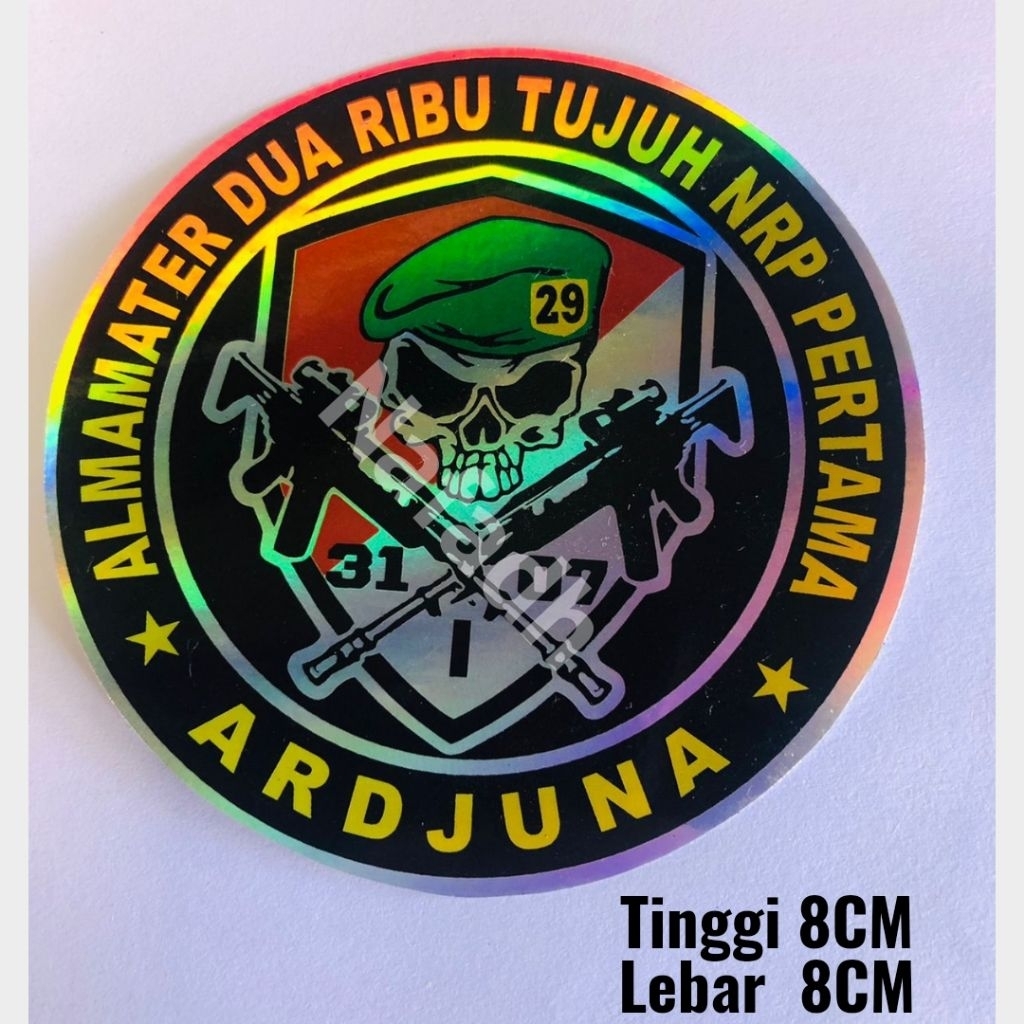 Stiker ARDJUNA 3107, Stiker Tni ad,Stiker army,stiker kendaraan,stiker mobil,stiker motor,stiker hol