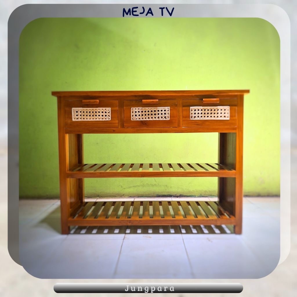 Meja setrika minimalis kayu jati