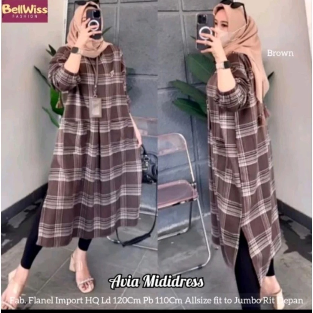 Long tunik kotak premium/atasan jumbo/atasan tunik terbaru/tunik terbaru