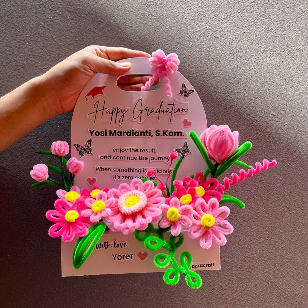 Flower box mini - papan bunga mini - papan wisuda