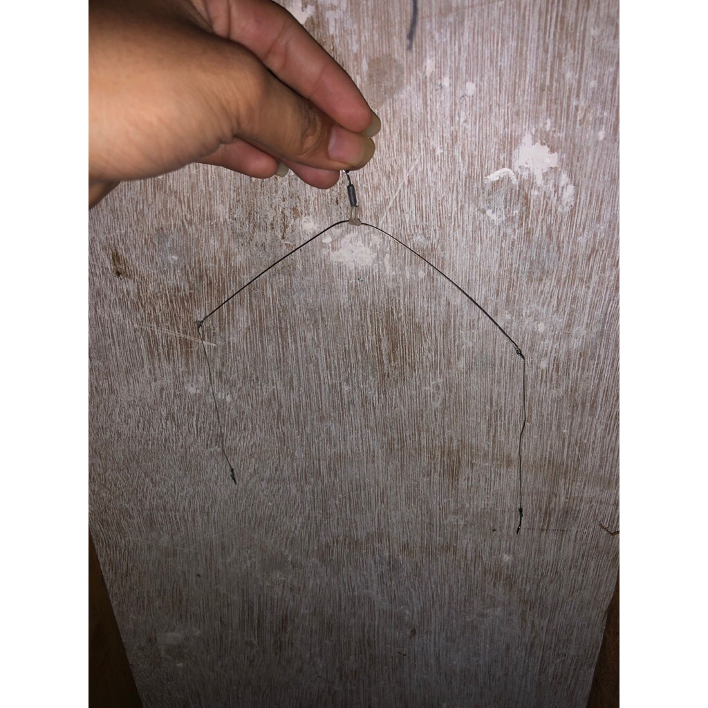 rakitan pancing umpan lumut dua kail nomor 7