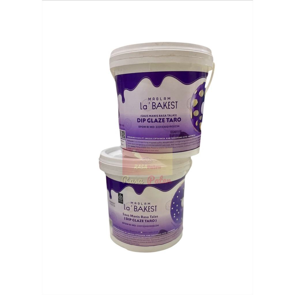 GLAZE TARO (TALAS) 1 kg Maglam La'Bakest Halal BPOM RI Selai Premium Makanan Kue