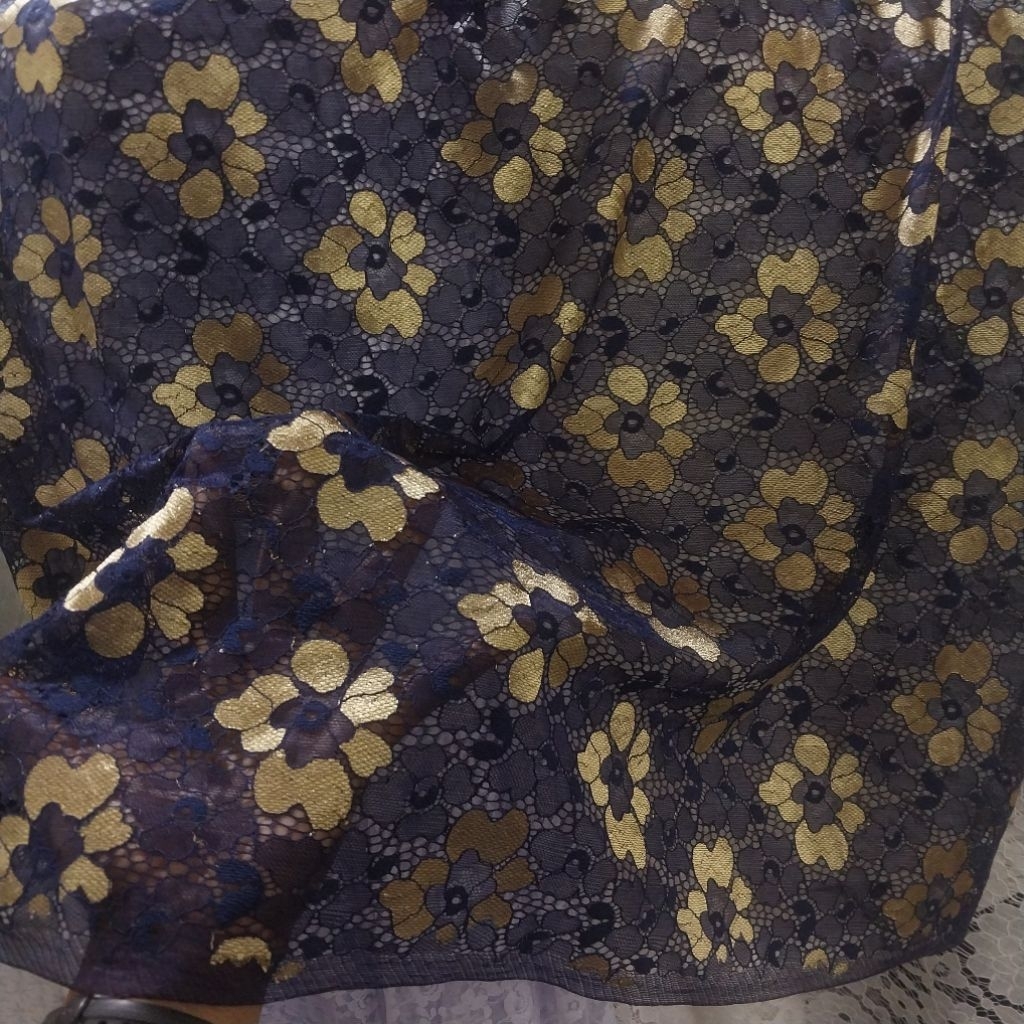 KAIN/BAHAN BRUKAT KATUN LACE/TWOTONE/GARMENT/IMPOR