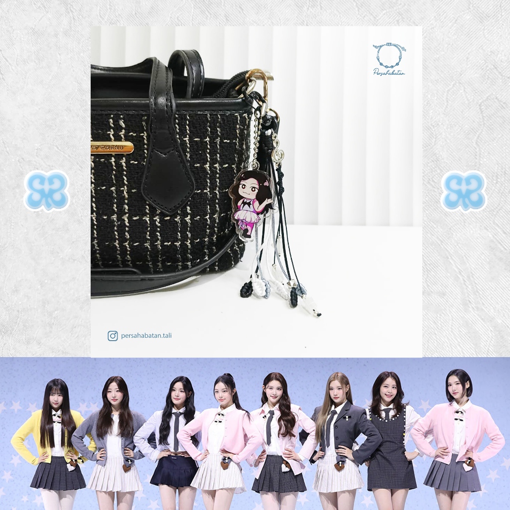 Hearts2Hearts The Chase - H2H Yeon Stella Yuha Ian Ana Juun Carmen Jiwoo - Gantungan Kunci Key Charm