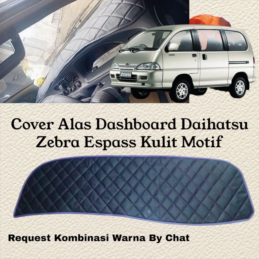 Cover Alas Dashboard Daihatsu Zebra Espass Aksesoris Interior Car Kulit Premium Motif