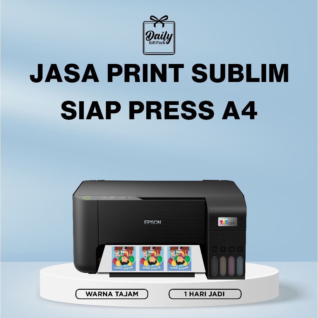 Jasa Print Sublim - Cetak Kertas Sublim A4 Siap Press