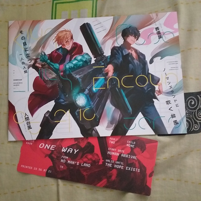 Trigun Stampede Maximum Vash the Stampede Nicholas D Wolfwood fan artbook ready stock