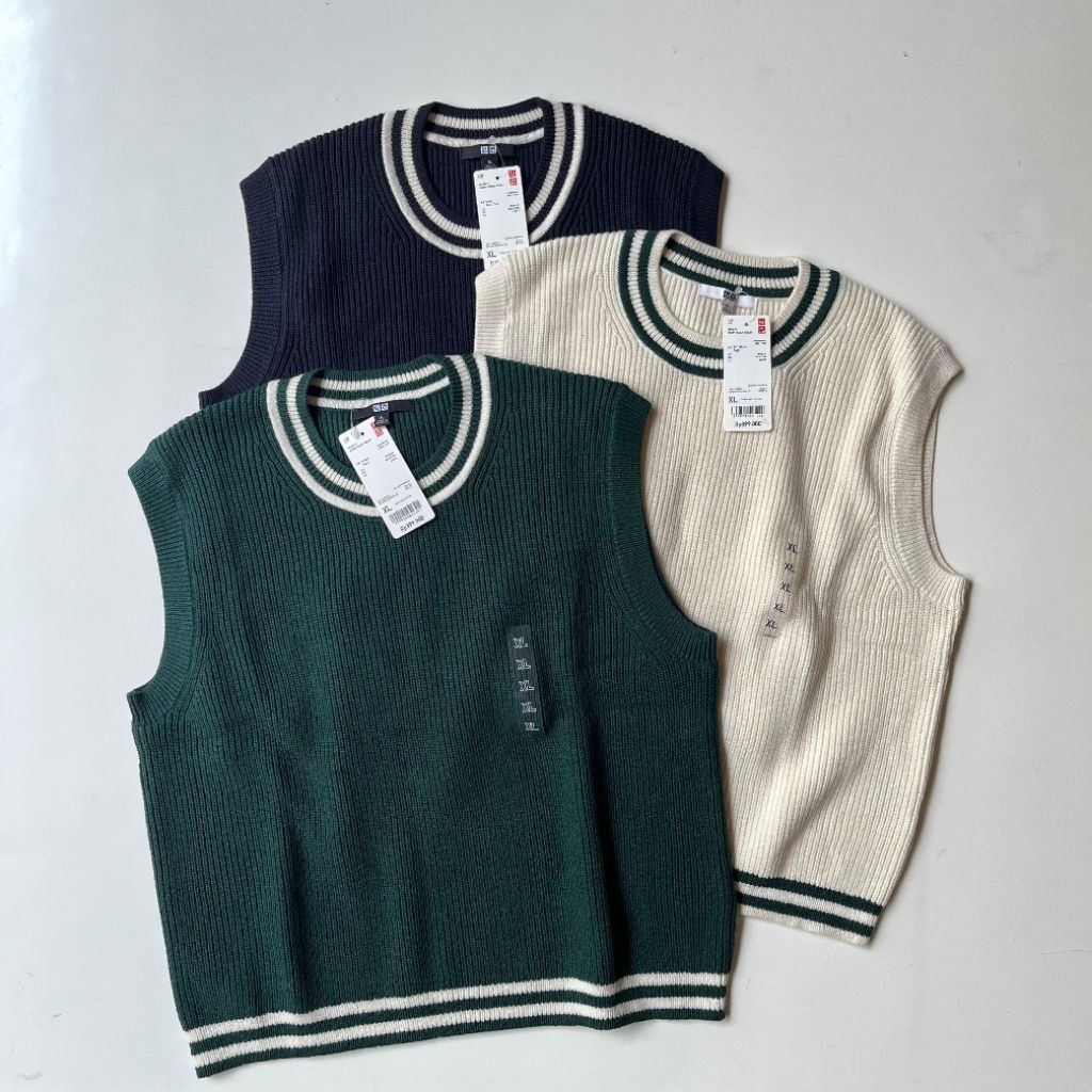 Sale Uniqlo Rompi Rajut Original/Sale Uniqlo Women Best Sweater Original