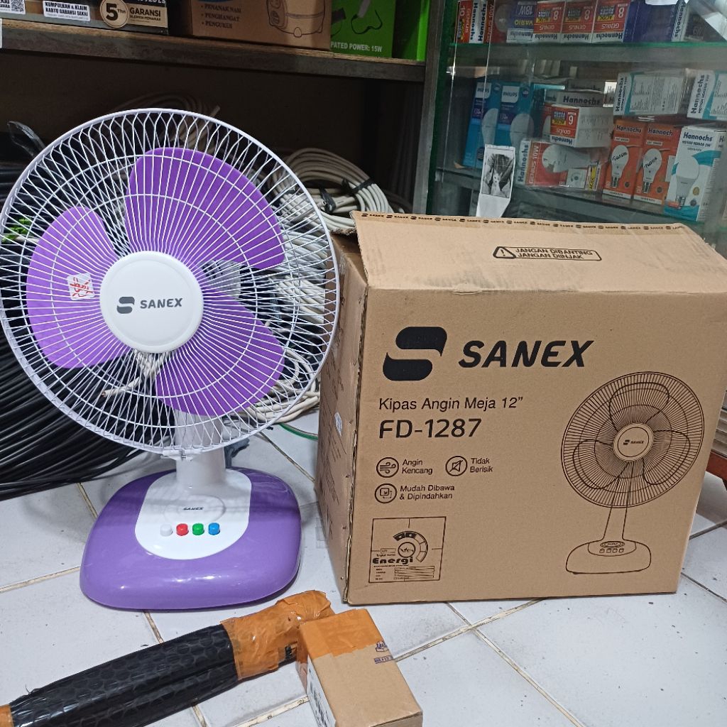 Sanex Desk fan / Kipas meja duduk 10 inch dan 12 inch kipas angin listrik