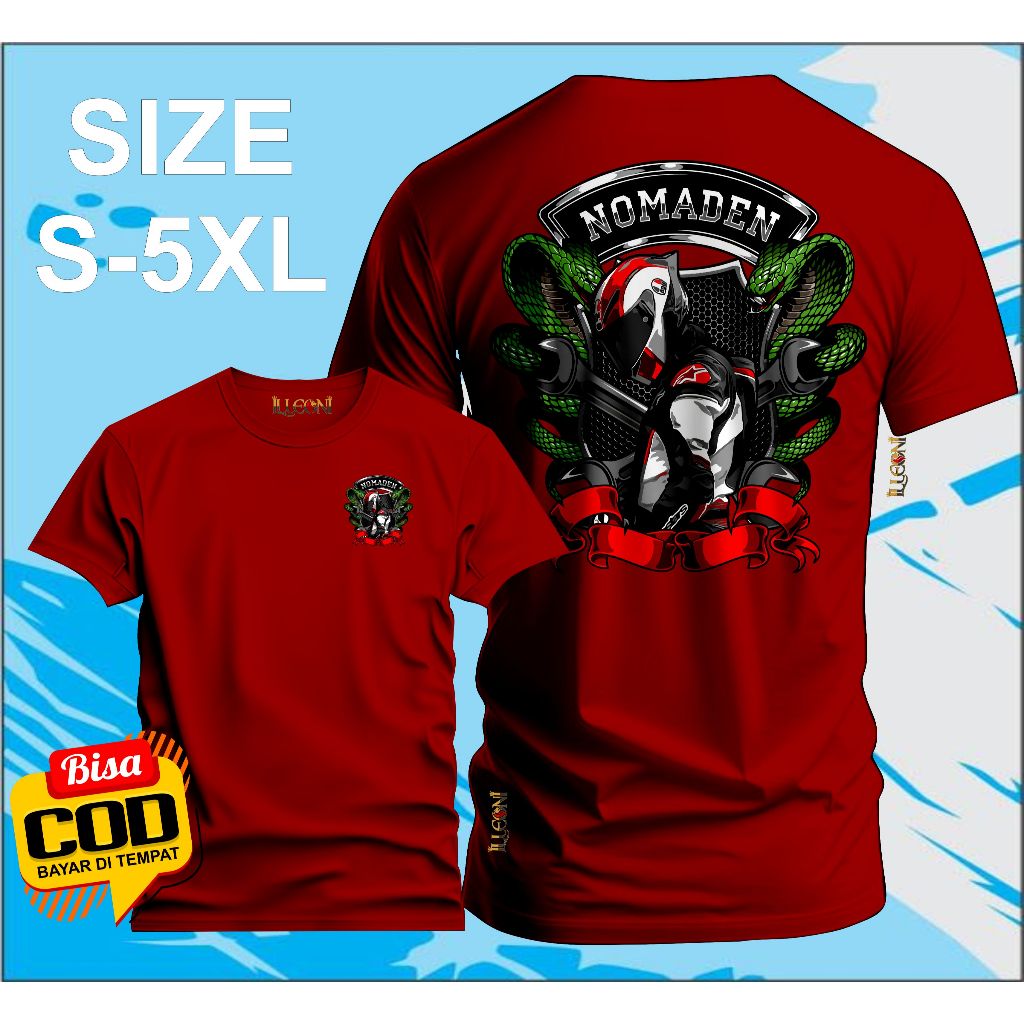 Kaos Nomaden Snack Green BIG SIZE (S-5XL) Kaos Distro Nomaden