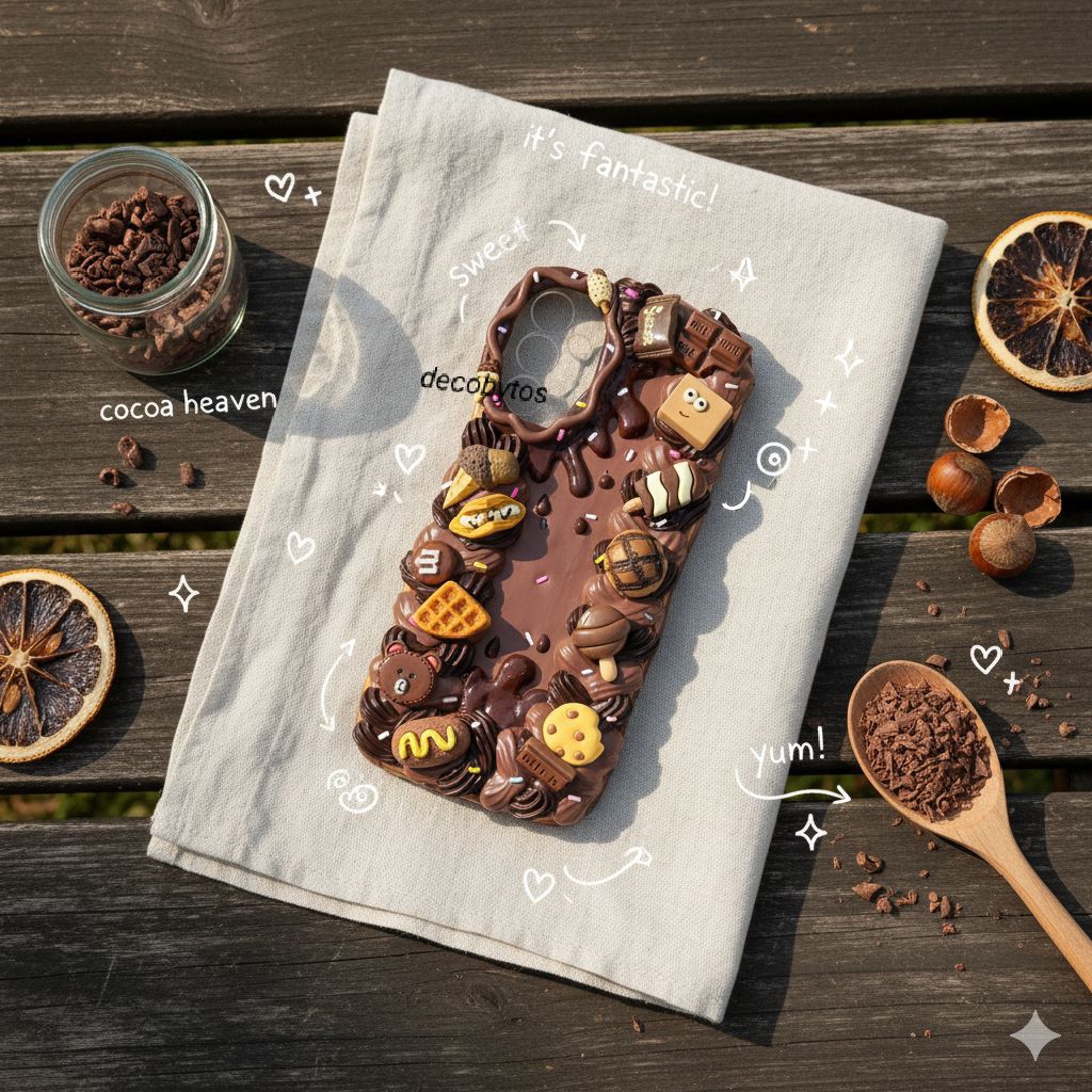 (decobytos) PRE-ORDER Decoden Phone Case Casing “Choco Fantasy Delight” For All Type HP Handmade Dec