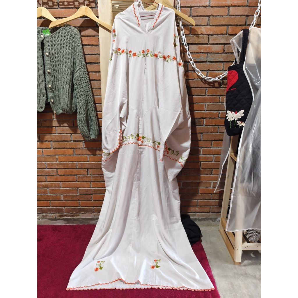 mukena terusan bordir preloved