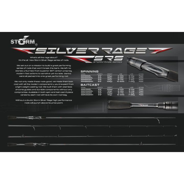 JORAN / ROD STORM SILVERRAGE POPPING ROD